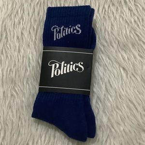 Politics blue crew socks